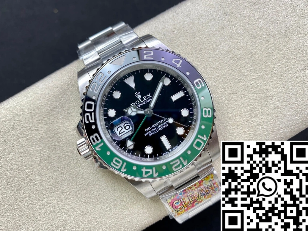 II Factory Black Rolex Master M126720VTNR-0001 GMT Dial Clean 0107